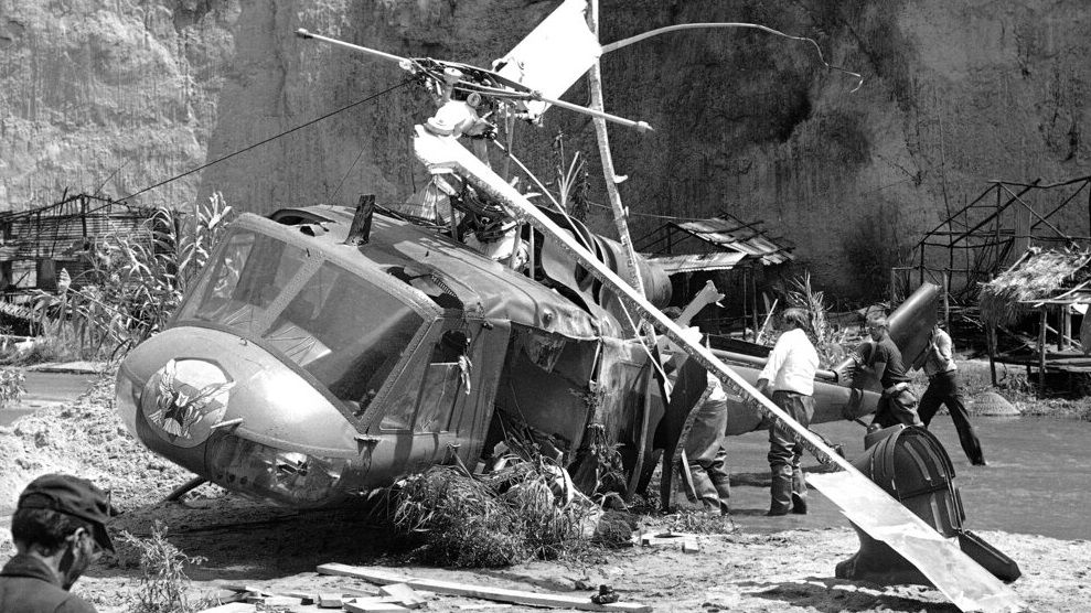 Les conséquences de l'accident d'hélicoptère de La Quatrième Dimension : le film. 