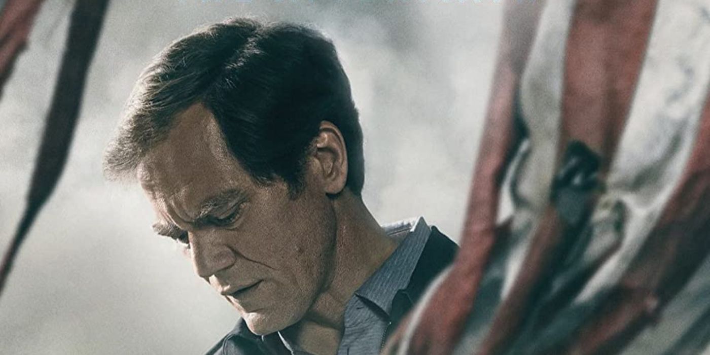 Michael Shannon in a Cropped Poster for Waco The Aftermath 