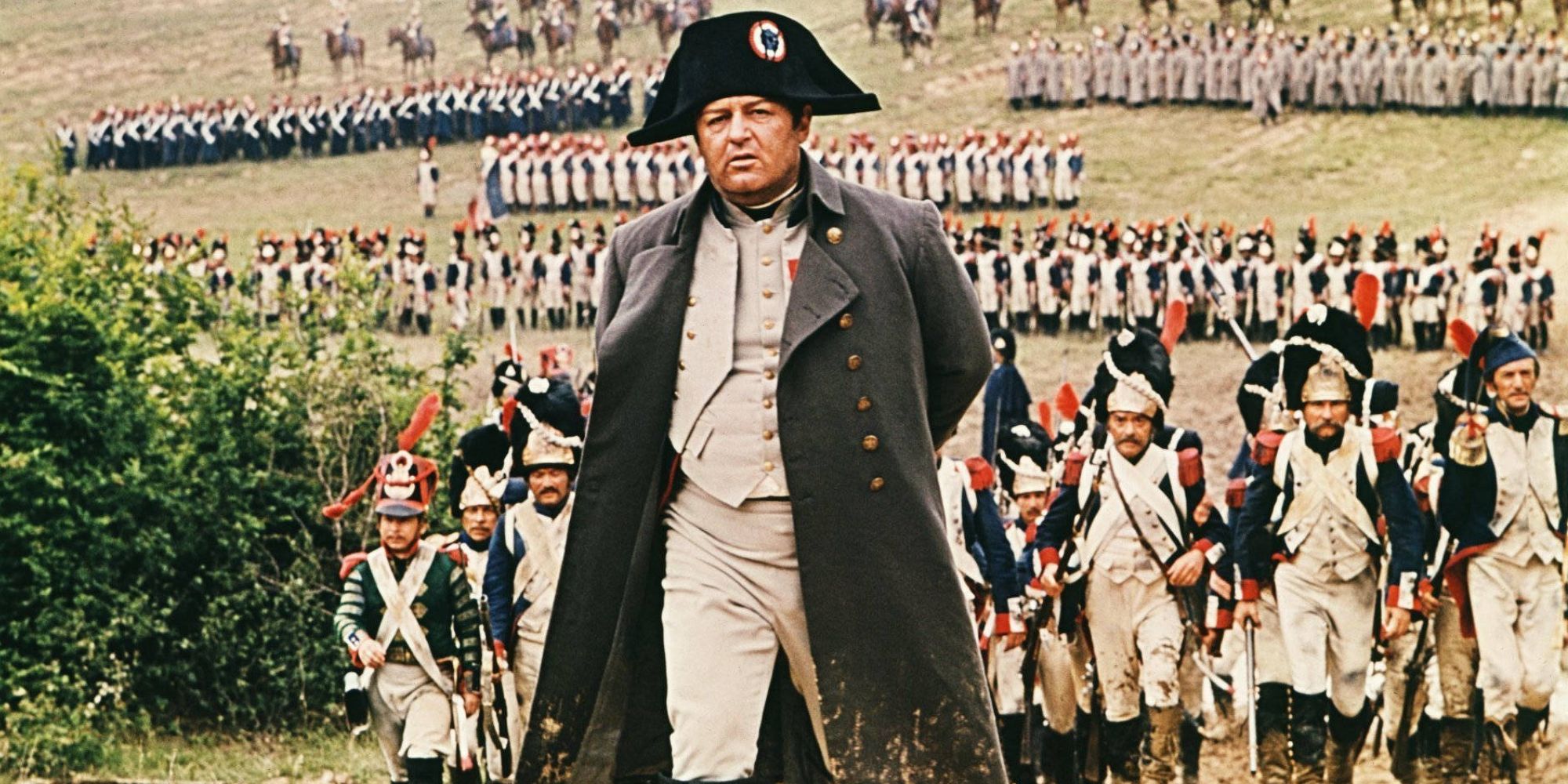 Rod Steiger in front of his troops in the 1970 Napoleon film Waterloo
