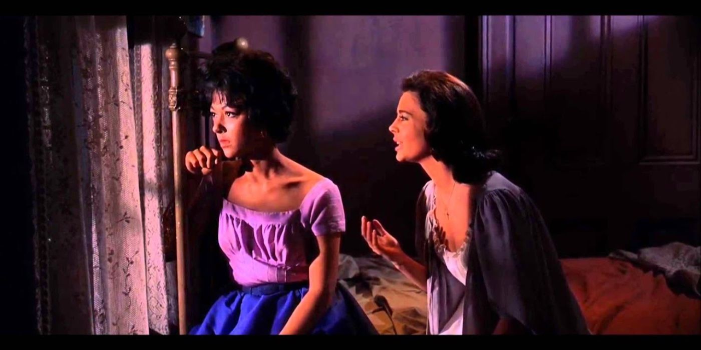 Maria chantant pour Anita dans West Side Story 1961