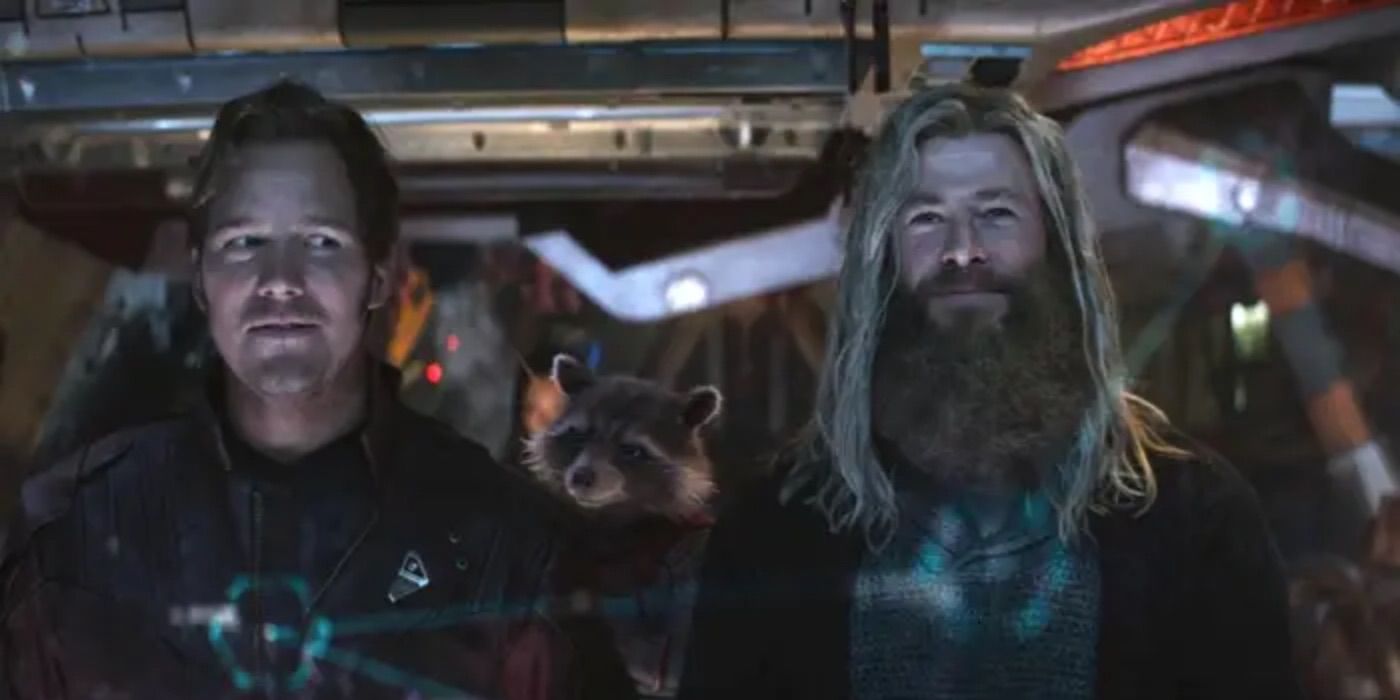 Chris Pratt and Chris Hemsworth in Avengers: Endgame (2019)