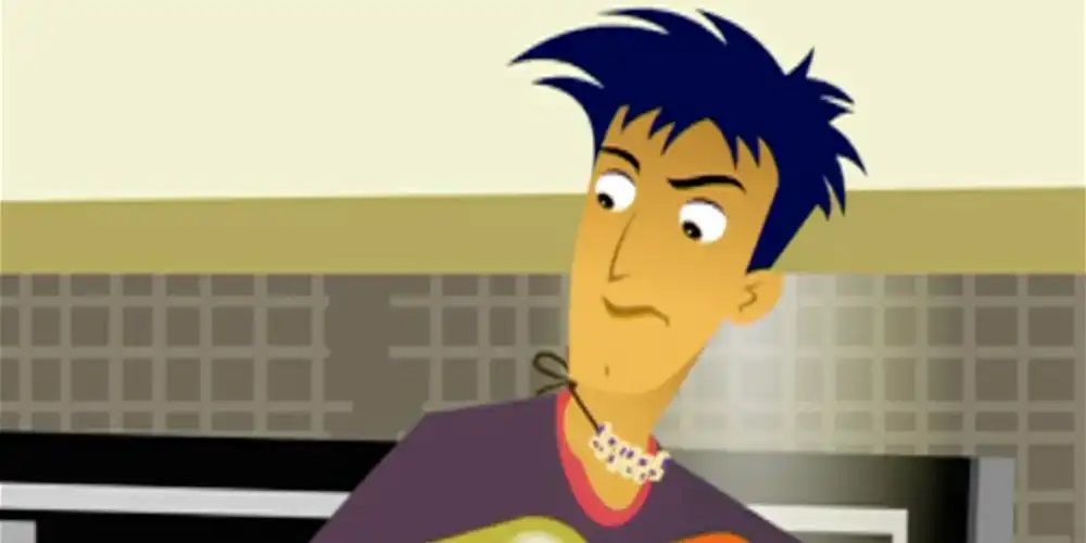 Jonesy from 6Teen looking down