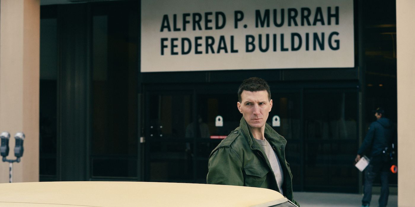 Alex Breaux as Timothy McVeigh in Waco: The Aftermath. 