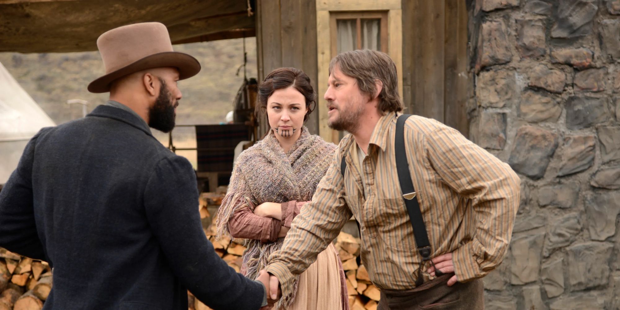 Anson Mount, Robin McLeavy and Common in Hell on Wheels