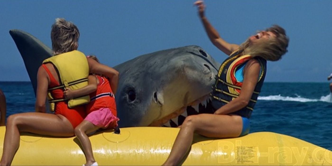 Banana Boat Shark Attack Scene in Jaws- The Revenge