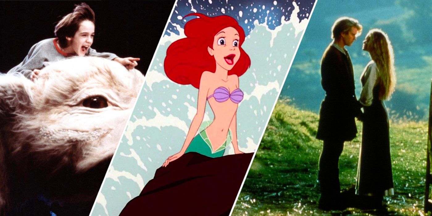 Bastian from The NeverEnding Story, Ariel from The Little Mermaid, and Westley and Buttercup from The Princess Bride