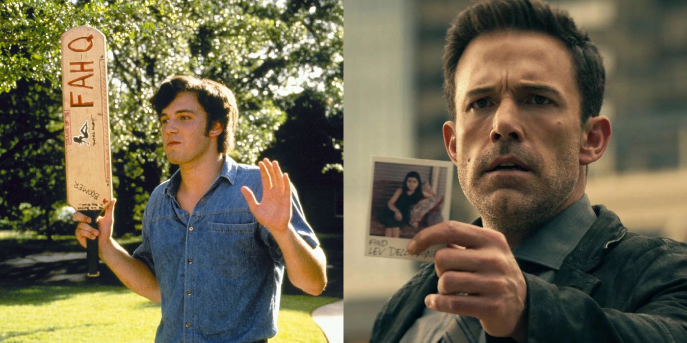 Ben Affleck in Dazed & Confused side-by-side with himself in Hypnotic 
