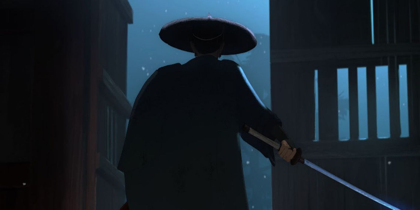 A imagem do Samurai de olhos azuis