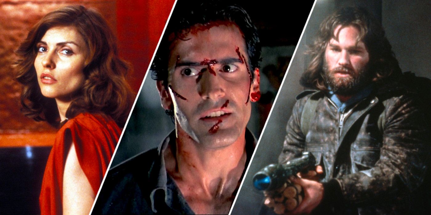 Characters from Videodrome, The Evil Dead, and The Thing