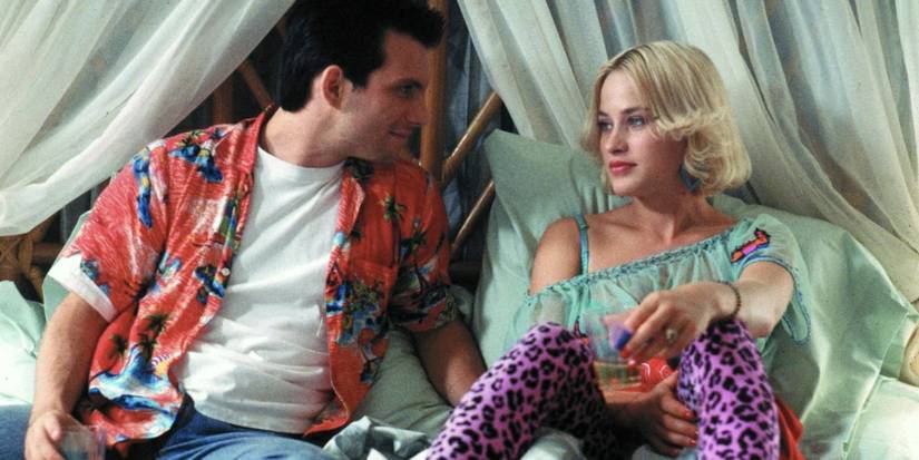 Christian Slater and Patricia Arquette as Clarence and Alabama in bed together in True Romance