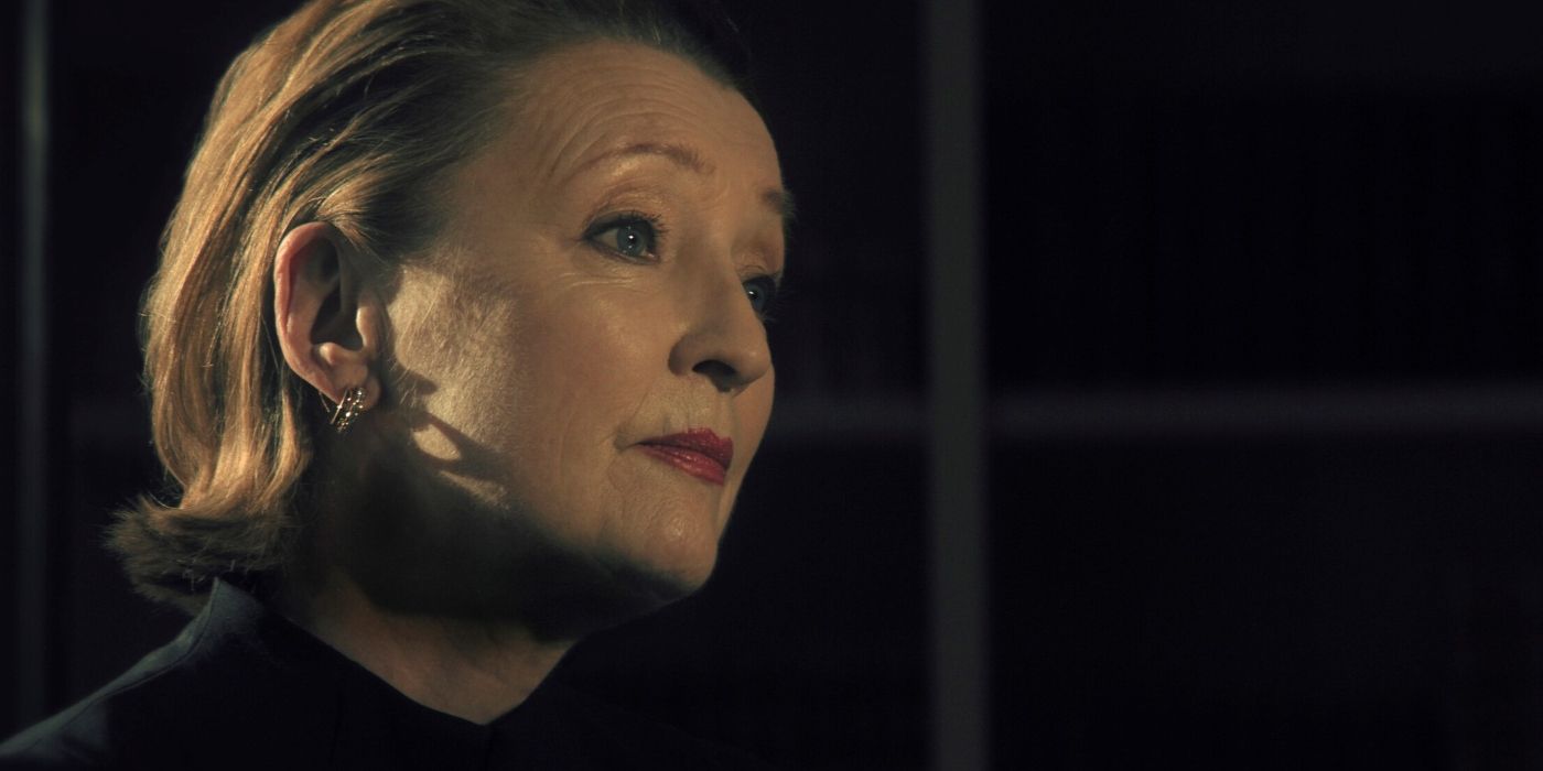 Lesley Manville as Dahlia Archer in the first season of The Citadel. 