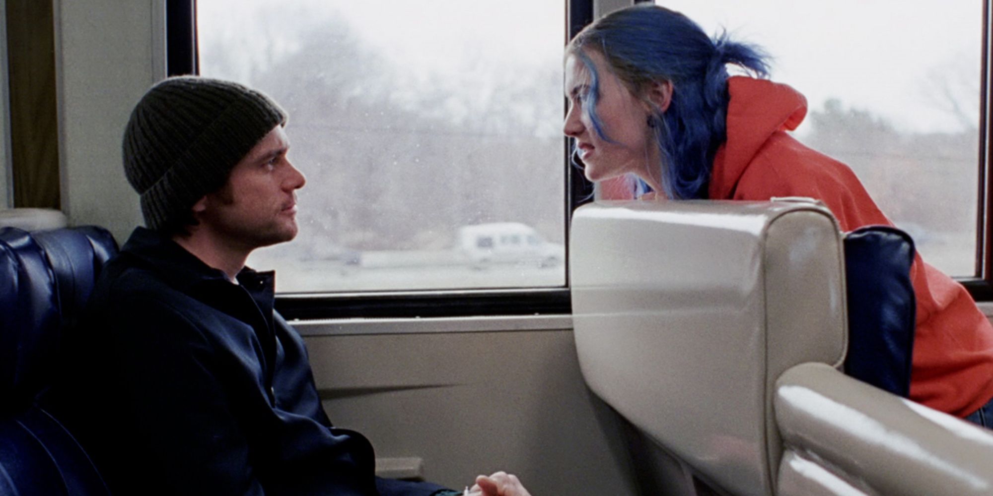 Jim Carrey and Kate Winslet in Eternal Sunshine Of The Spotless Mind