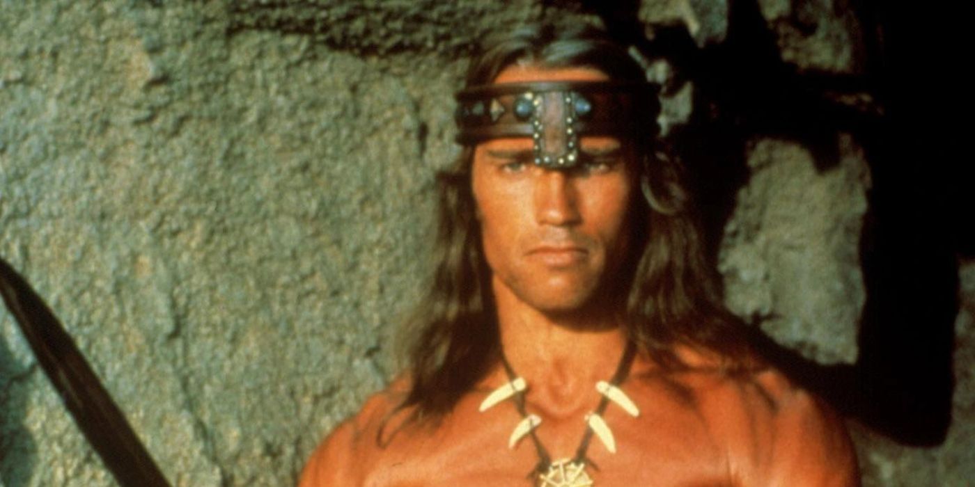 Arnold Schwarzenegger as Conan in Conan the Barbarian