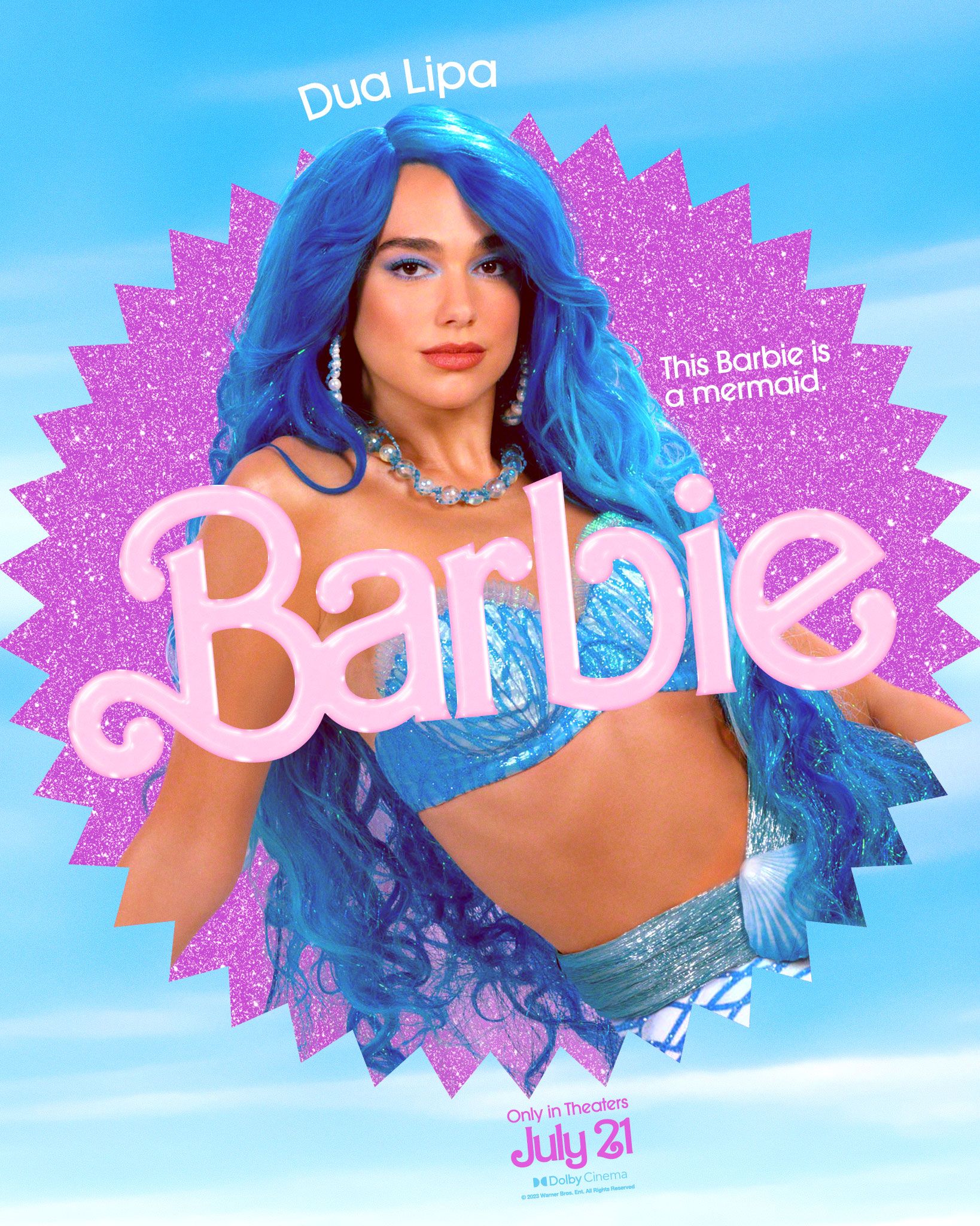 dua lipa barbie poster