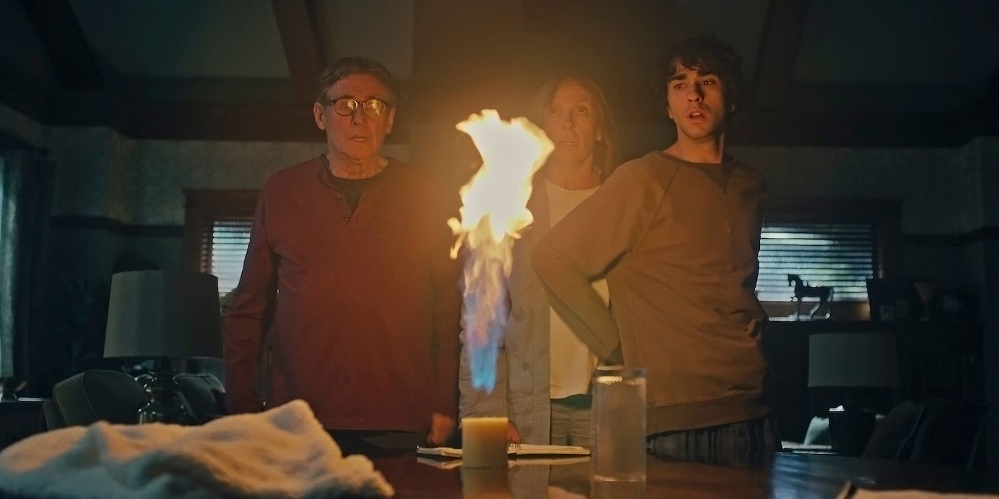 Gabriel Byrne, Toni Collette and Alex Wolff in Hereditary