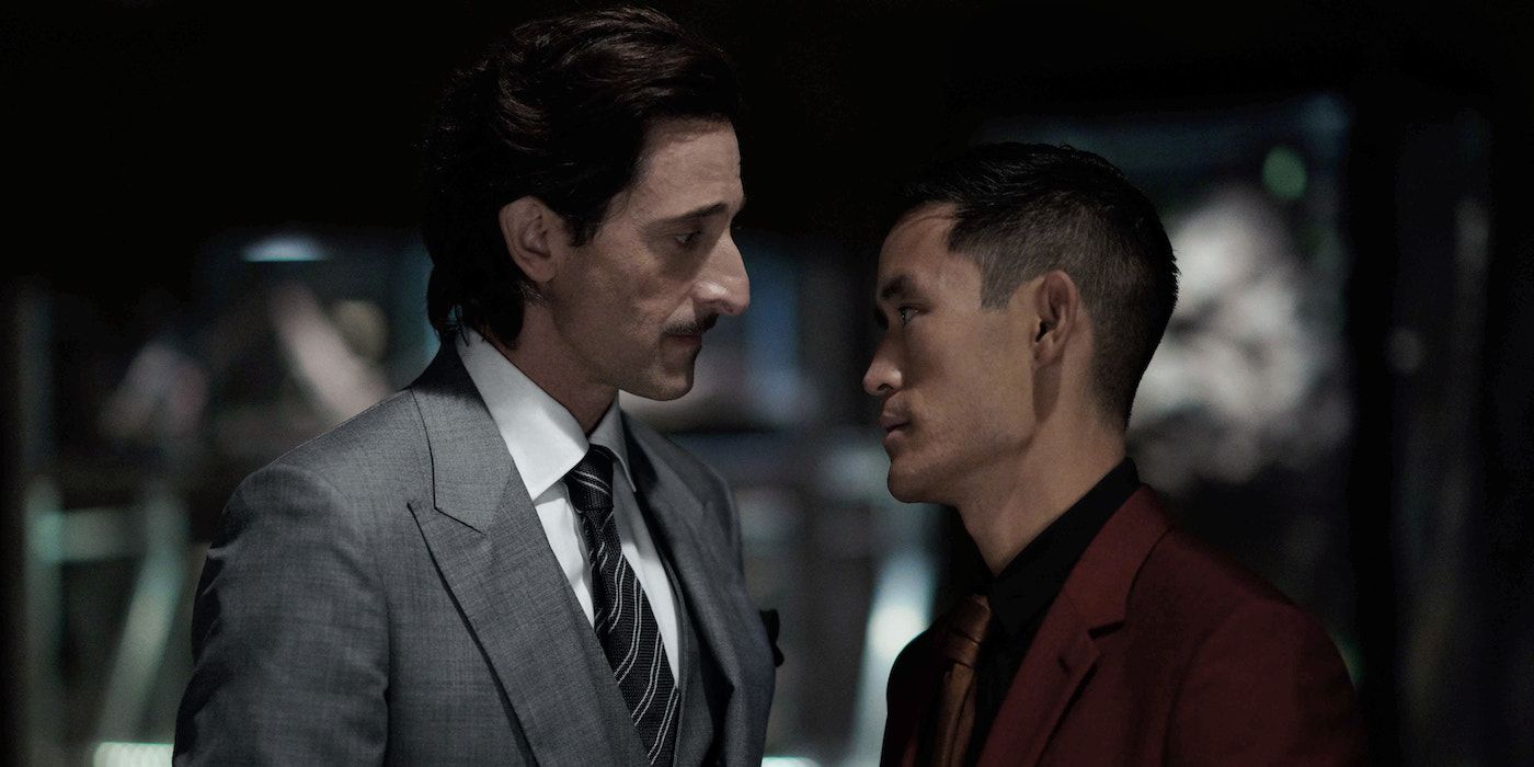 Adrien Brody comme Leveque et Mike Moh comme Wagner dans Ghosted.