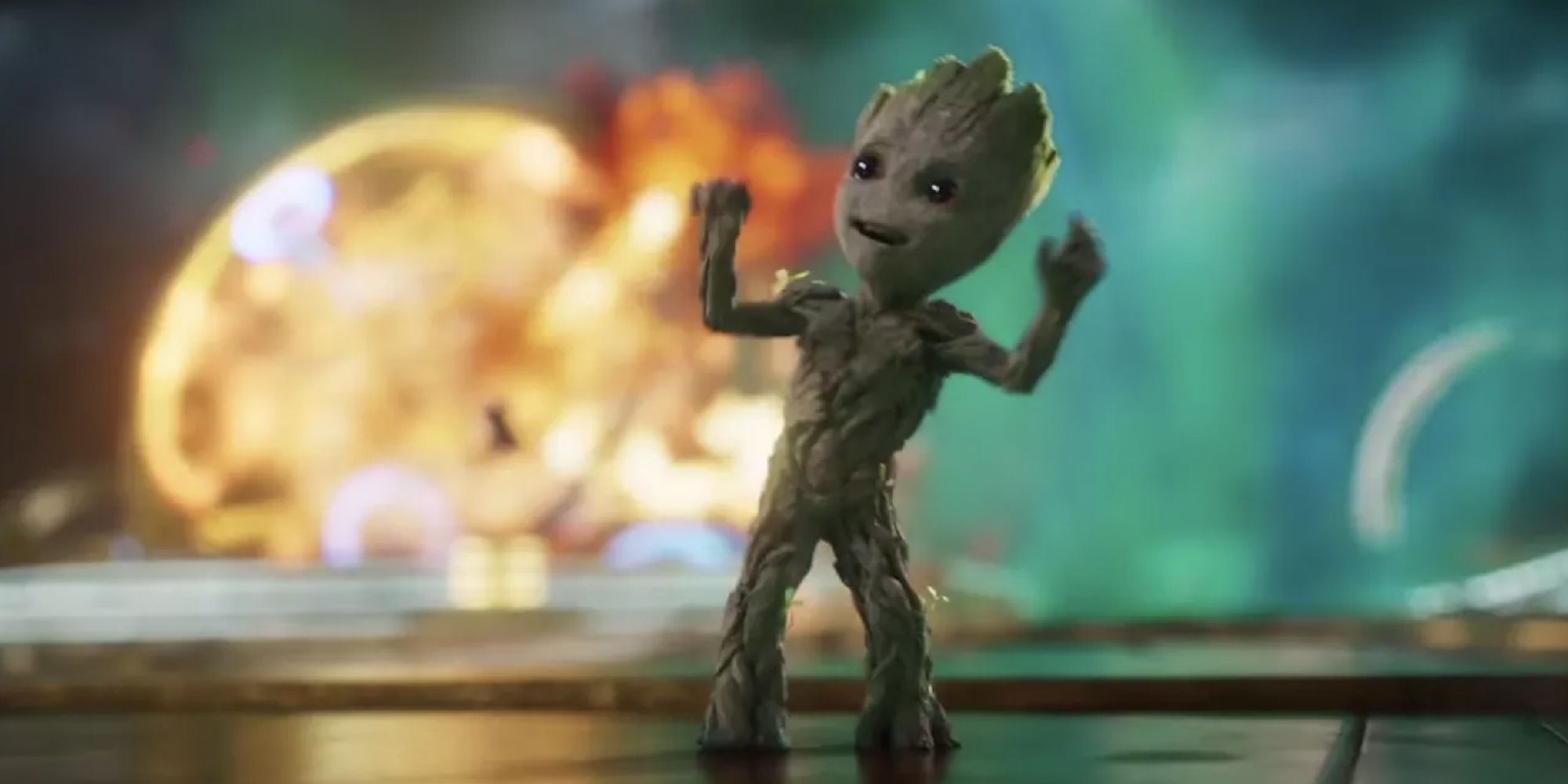Baby Groot dancing to Electric Light Orchestra