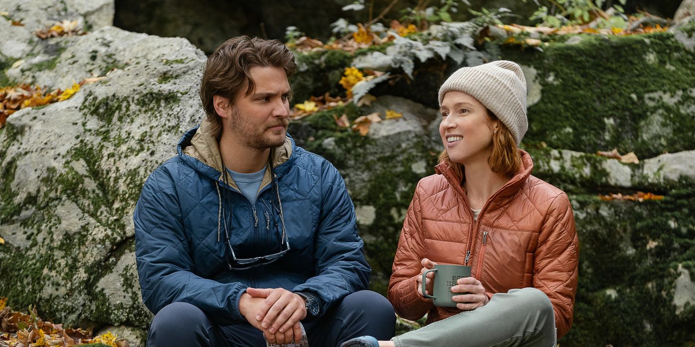 A couple sitting next to each other in Happiness for Beginners