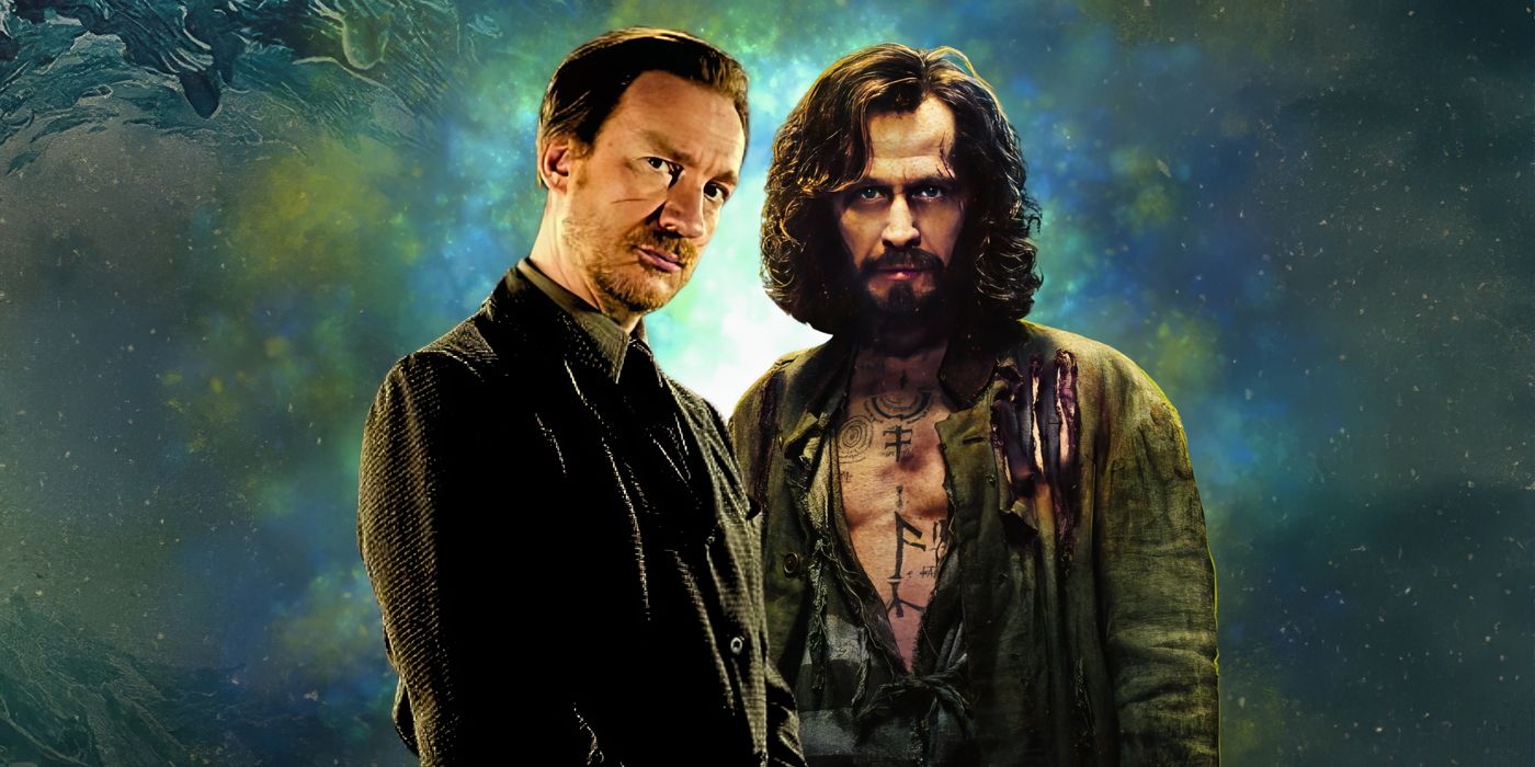 David Thewlis and Gary Oldman as Remus Lupin and Sirius Black in Harry Potter