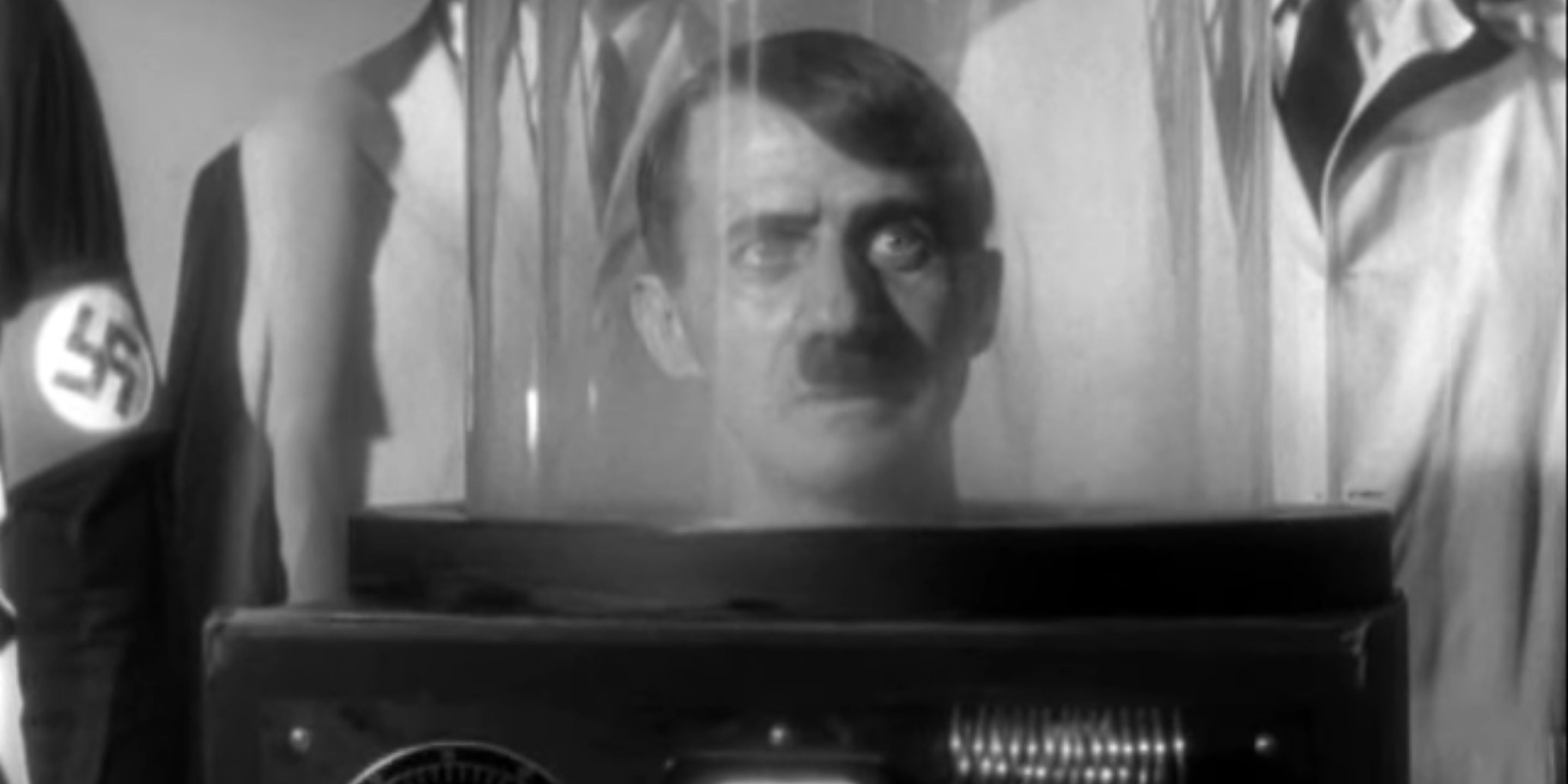 Hitler&rsquo;s head in a jar in They Saved Hitler&rsquo;s Brain