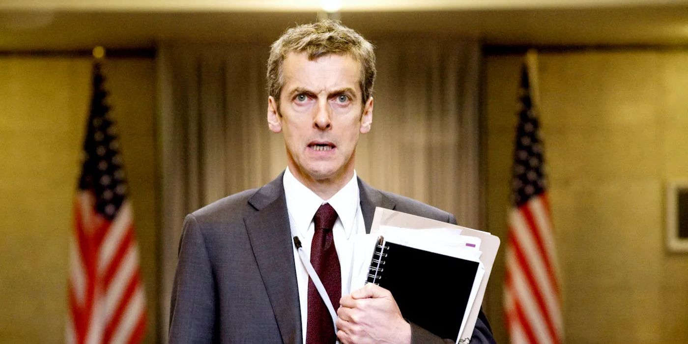 Malcolm Tucker looking confused in In the Loop