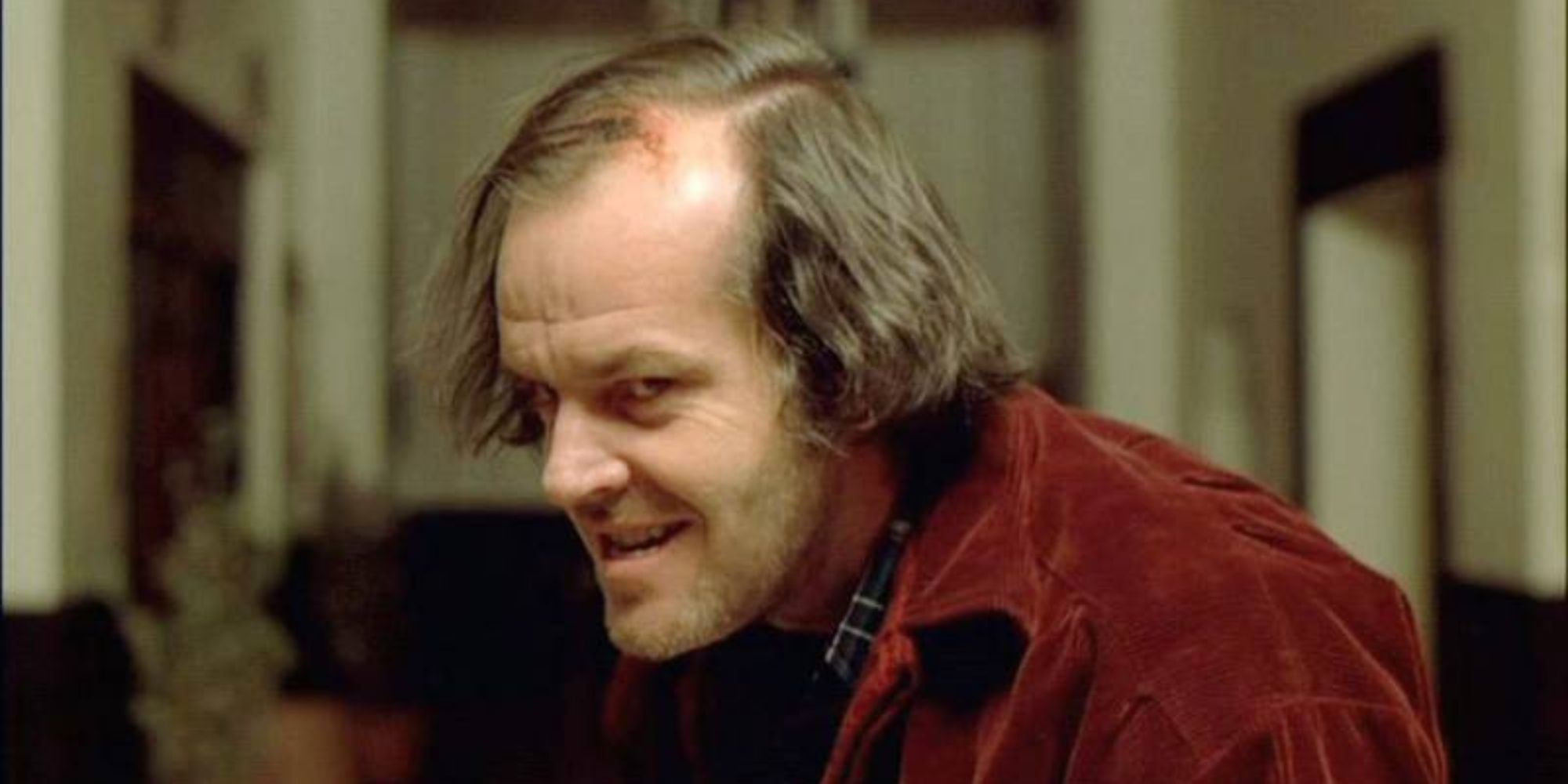 Jack Nicholson dans le rôle de Jack Torrance se lève de manière sinistre dans The Shining (1980)