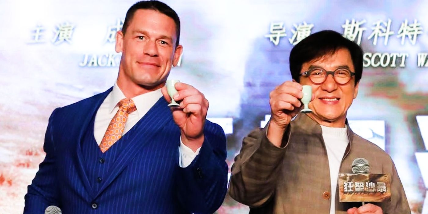 John Cena and Jackie Chan at Shanghai International Film Festival, announcing 'Snafu.' 