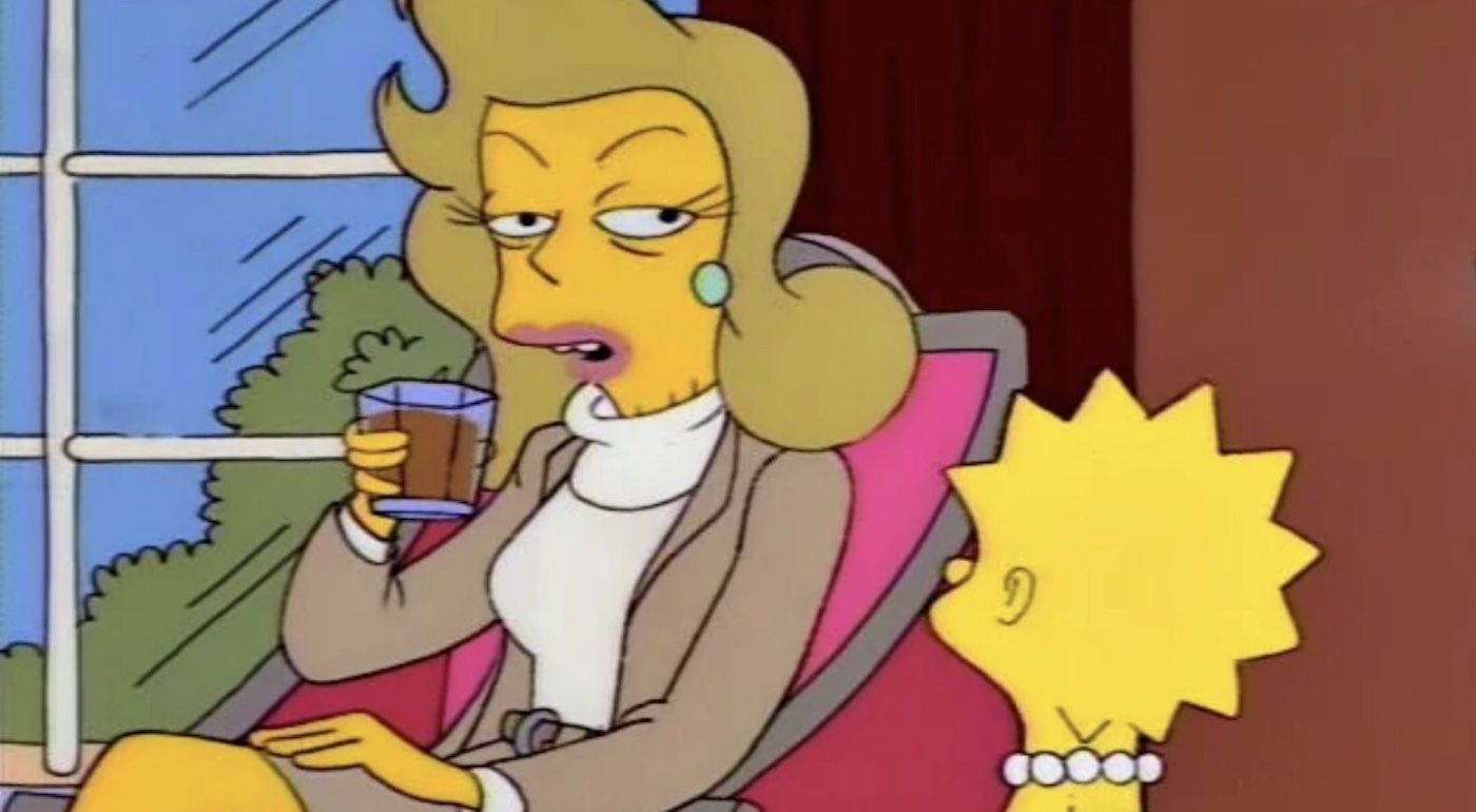 Kathleen Turner voices Stacy Lovelle in Simpsons episode "Lisa Vs. Malibu Stacy