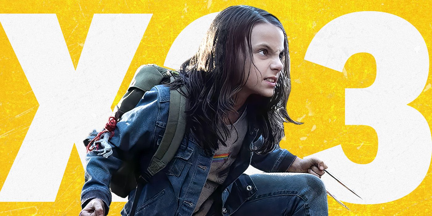 Dafne Keen as Laura in Logan with the 