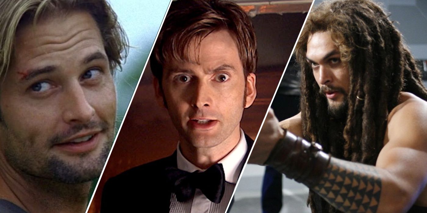 Images of Josh Halloway from LOST, David Tennant from Doctor Who and Jason Momoa from Stargate: Atlantis.