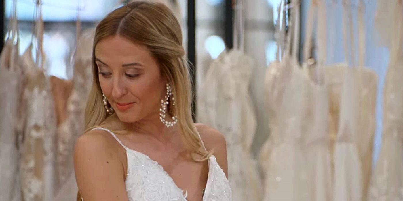 Chelsea Griffin in her wedding dress on Season 4 of Love Is Blind. 