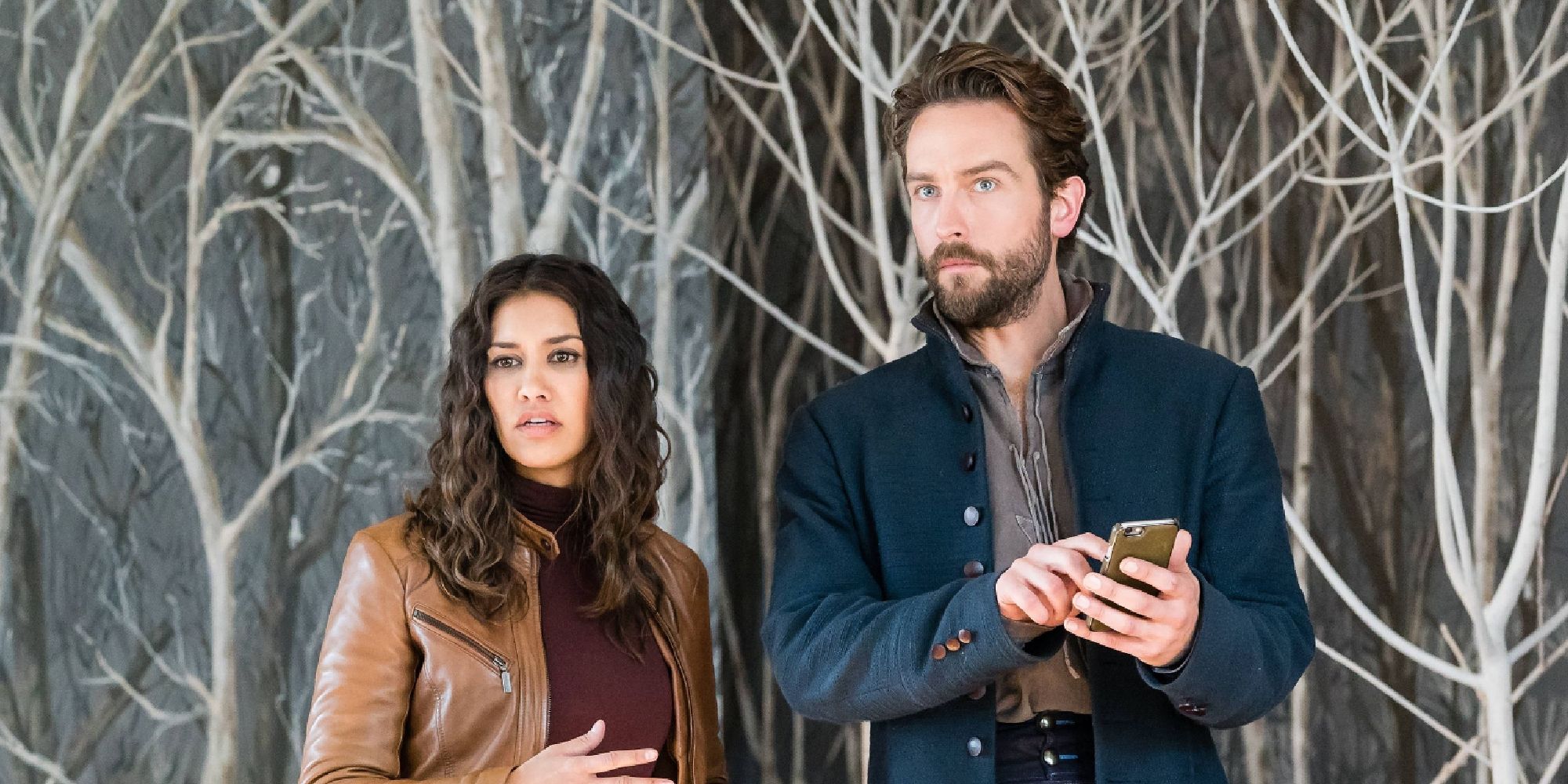 Lyndie Greenwood and Tom Mison in Sleepy Hollow