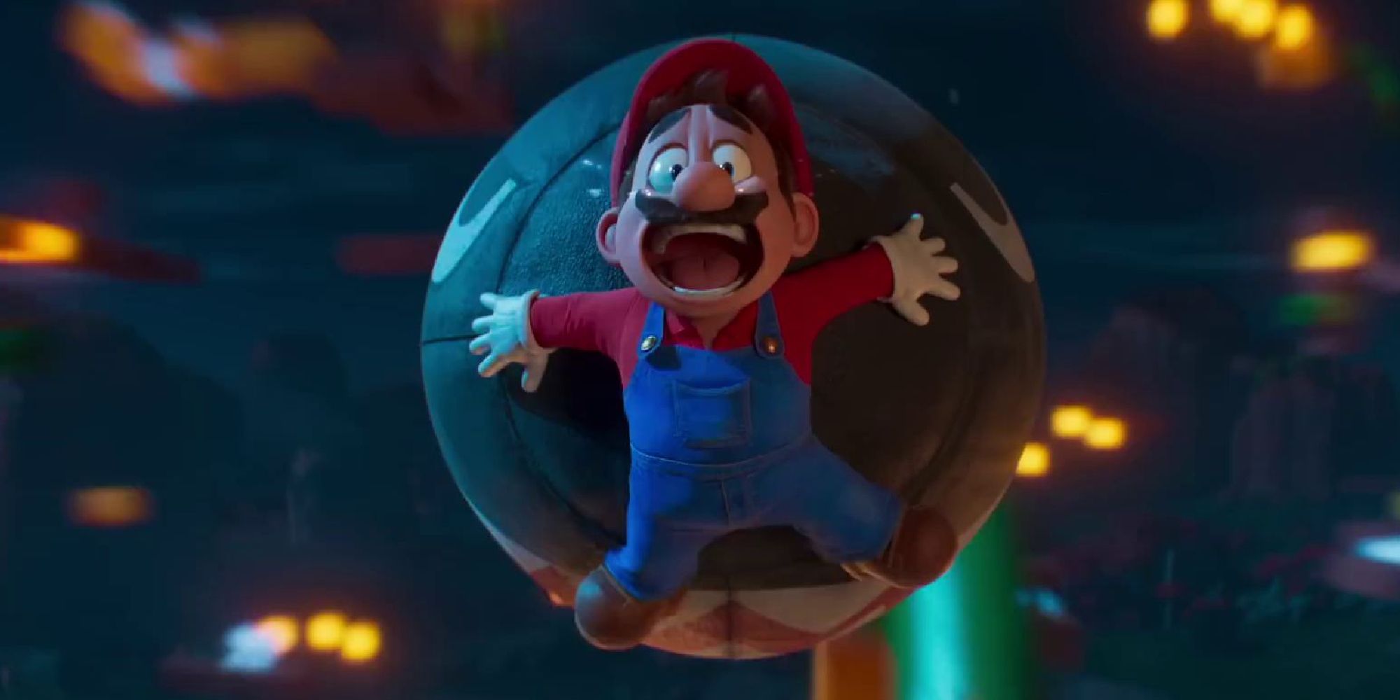 Mario et Bullet Bill dans le film Super Mario Bros.