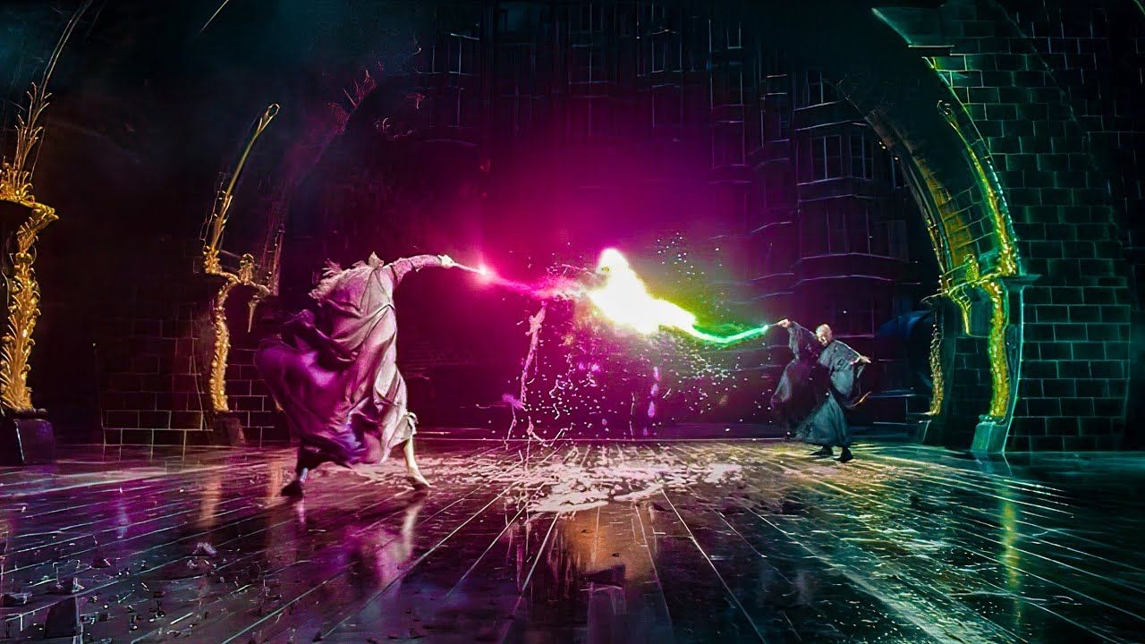 Harry Potter and the Order of the Phoenix Dumbledore Voldemort Fight