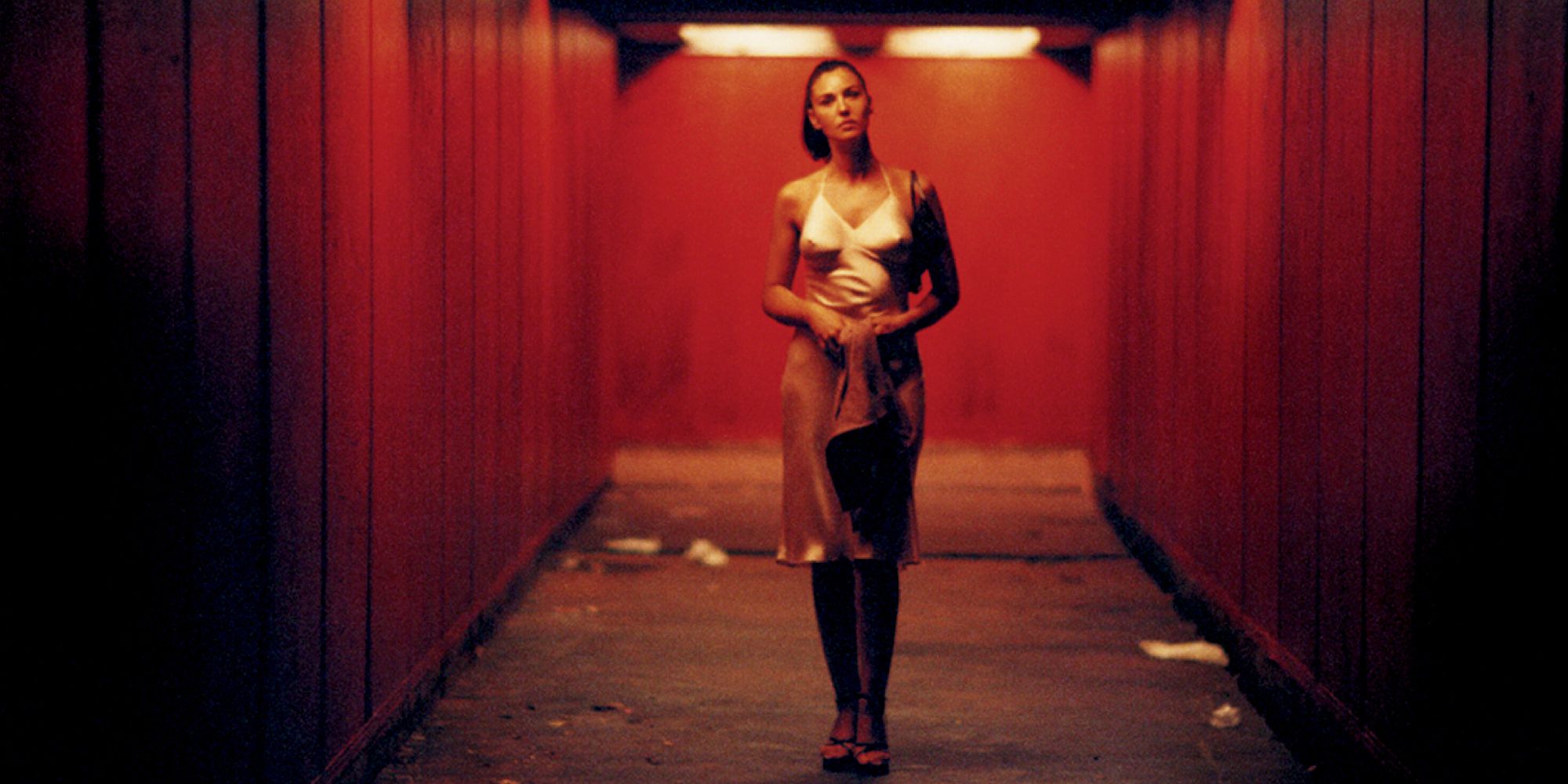 Monica Bellucci walking in a tunnel in Irreversible