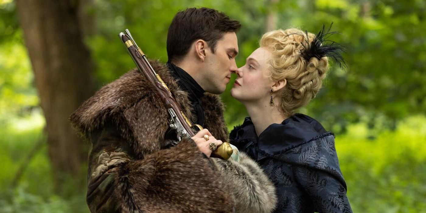 Nicholas Hoult and Elle Fanning in The Great Season 3