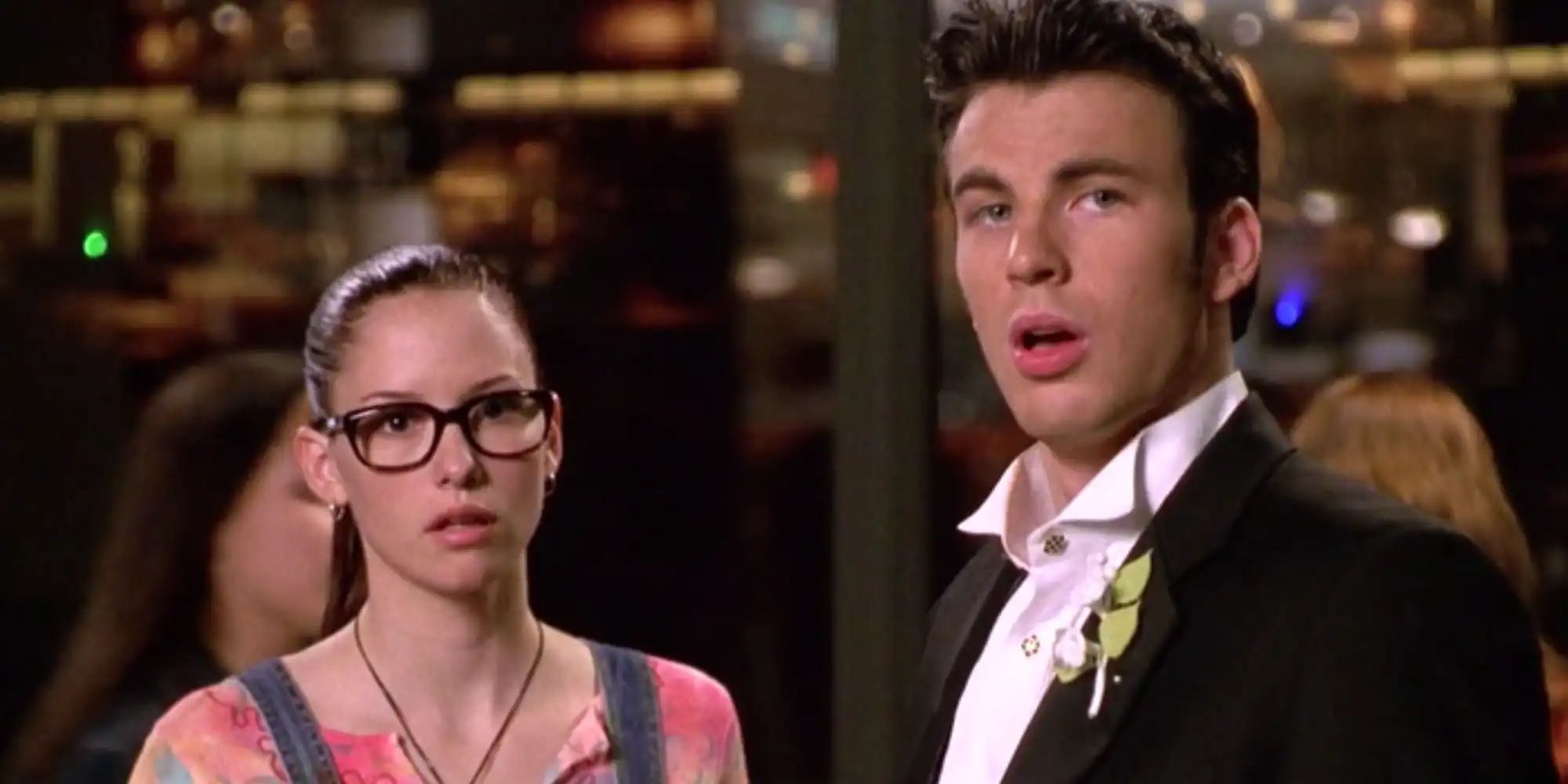 Chyler Leigh and Chris Evans in Not Another Teen Movie