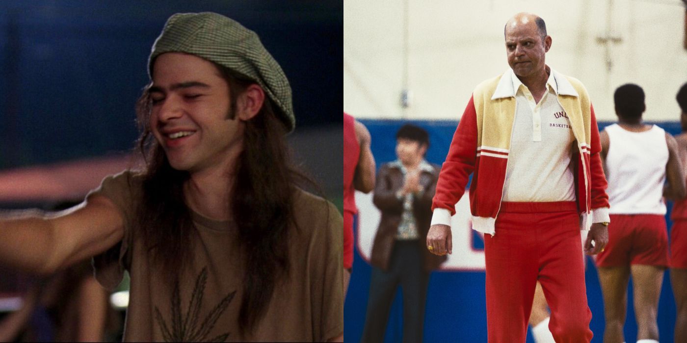 Rory Cochrane in Dazed & Confused side-by-side with himself in Winning Time