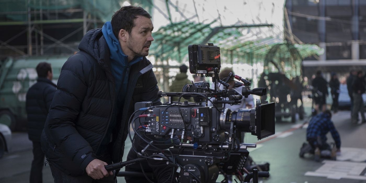 Rupert Sanders on the set of Ghost in the Shell