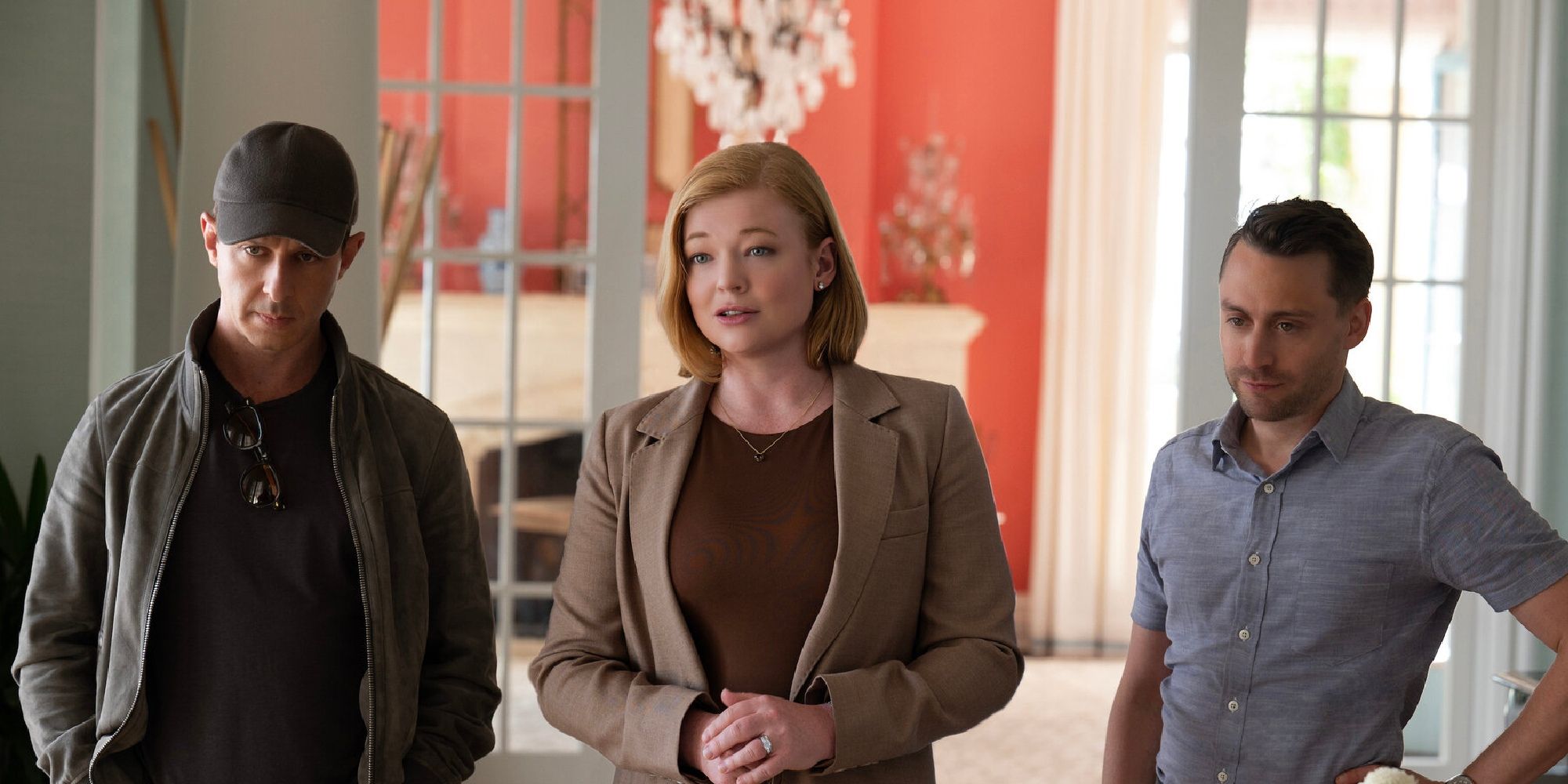 Sarah Snook, Jeremy Strong and Kieran Culkin in Succession