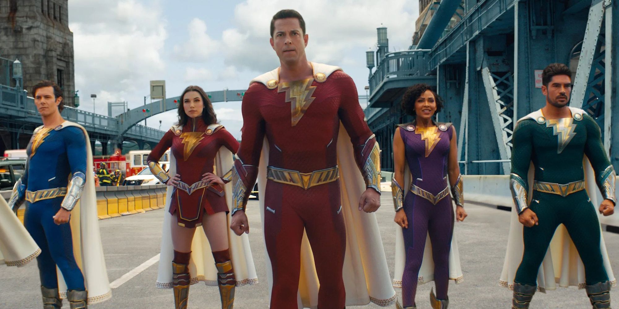 The cast of Shazam Fury of the Gods