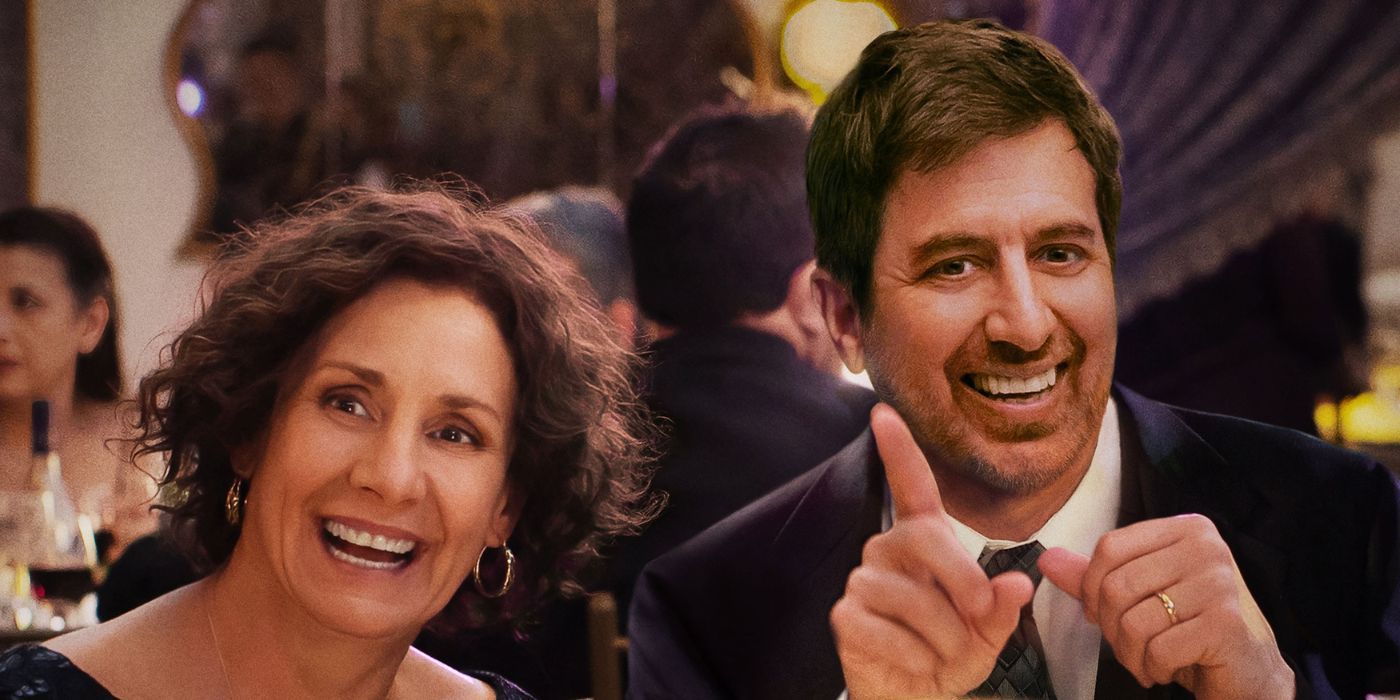Ray Romano and Laurie Metcalf on a poster for Somewhere in Queens