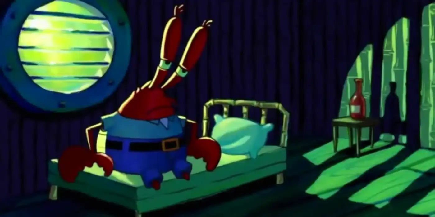 After the war, Krabs was isolated in a seemingly endless deep depression