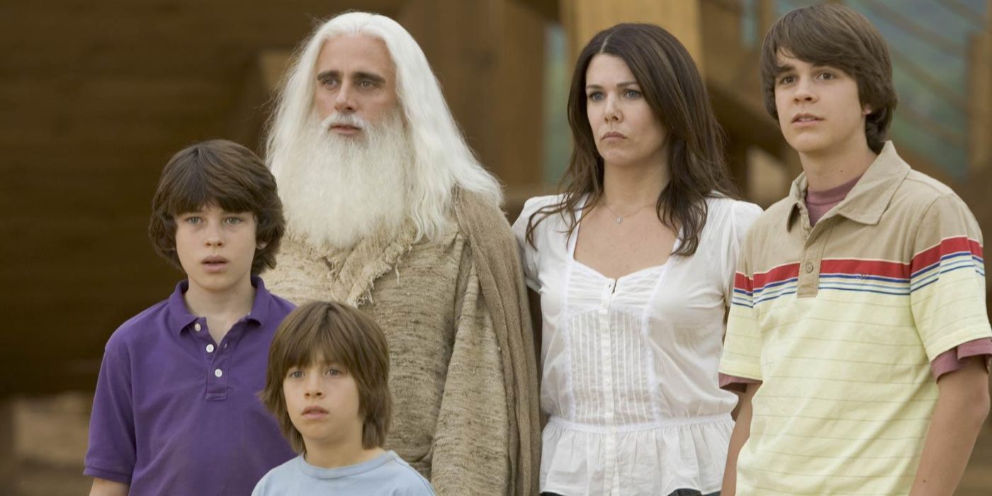 Evan and Joan Baxter with their kids in Evan Almighty