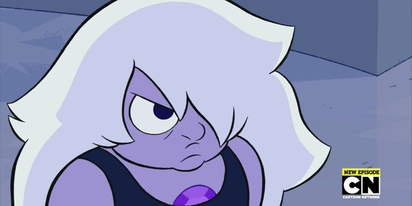 Amethyst looking angry