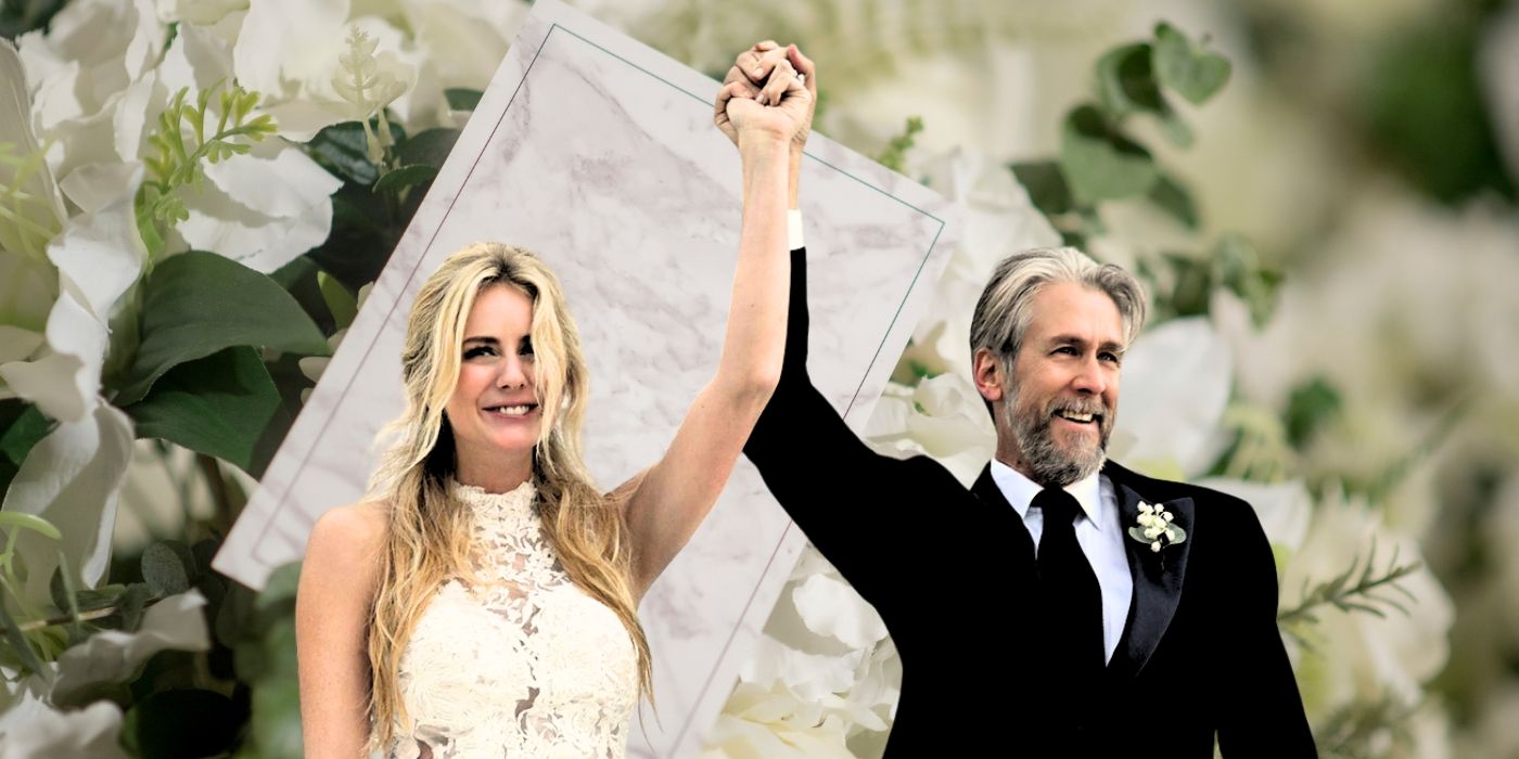 Justine Lupe and Alan Ruck in Succession Season 4