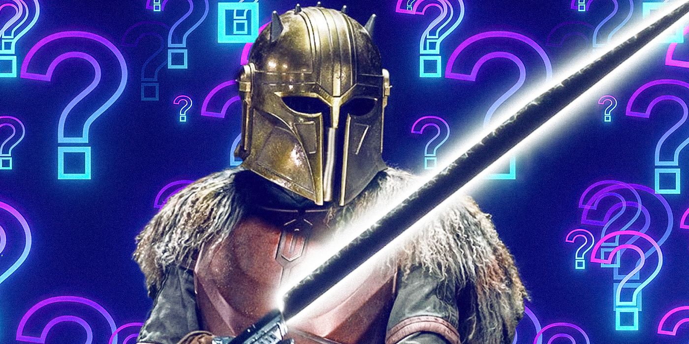 Removed the text from the new Dark Saber Mandalorian Season 3