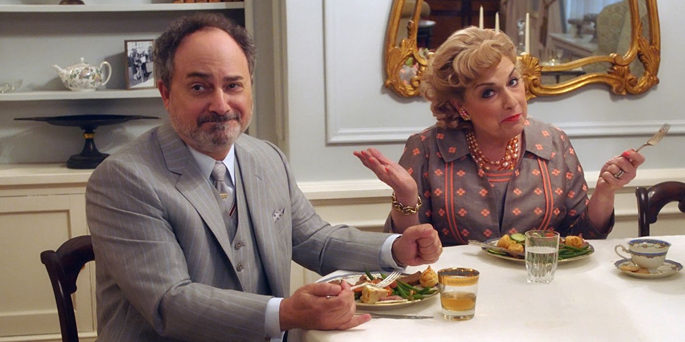Caroline Aaron and Kevin Pollack in The Marvelous Mrs. Maisel