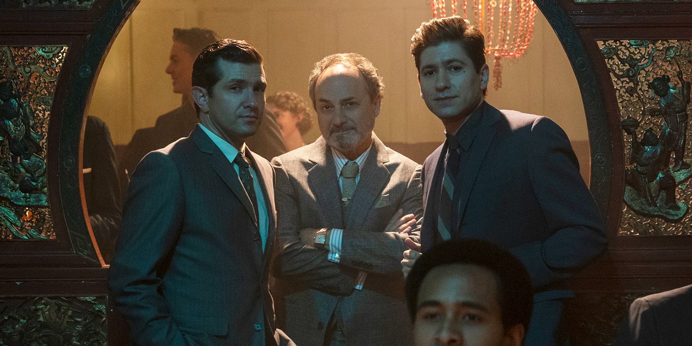 Kevin Pollack and Michael Zegen in The Marvelous Mrs. Maisel