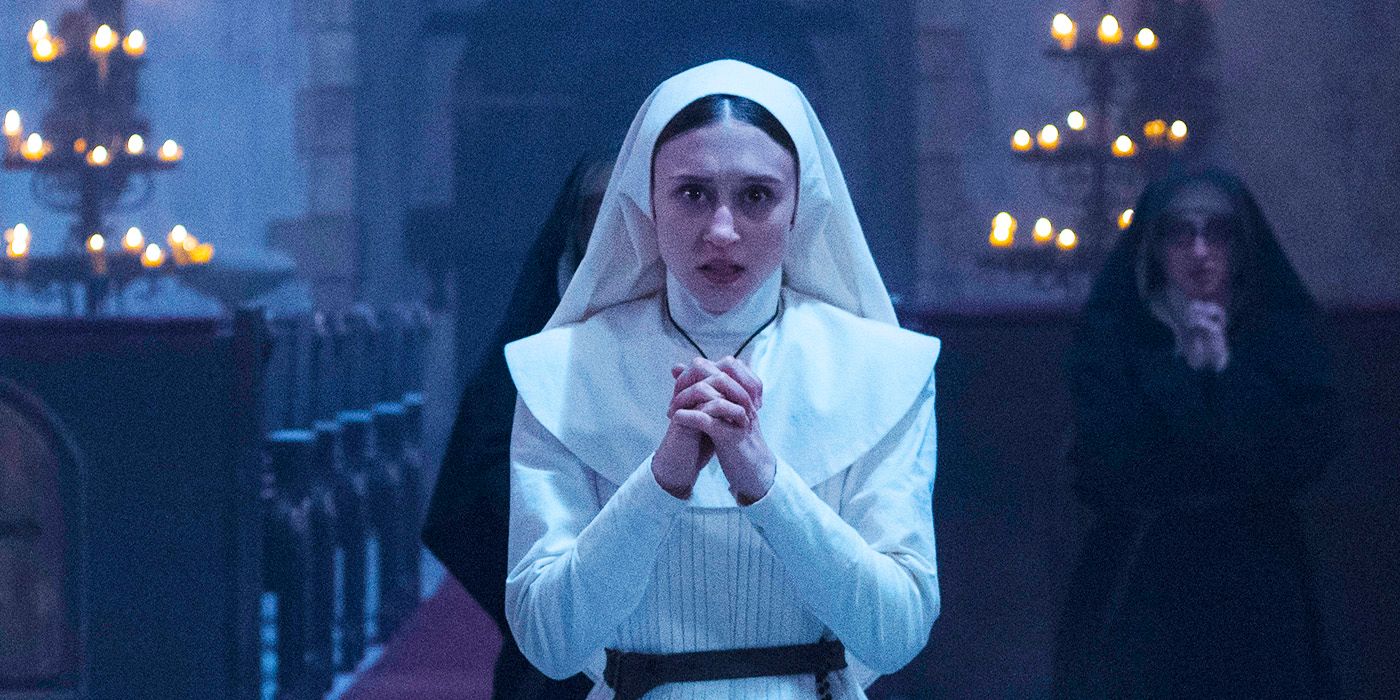 Taissa Farmiga as Sister Irene in The Nun